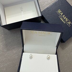 Mikimoto Sea Magic White Pearl Earrings